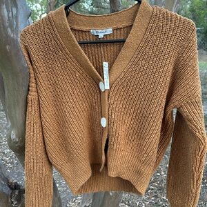 Madewell Greywood Crop Cardigan Sweater